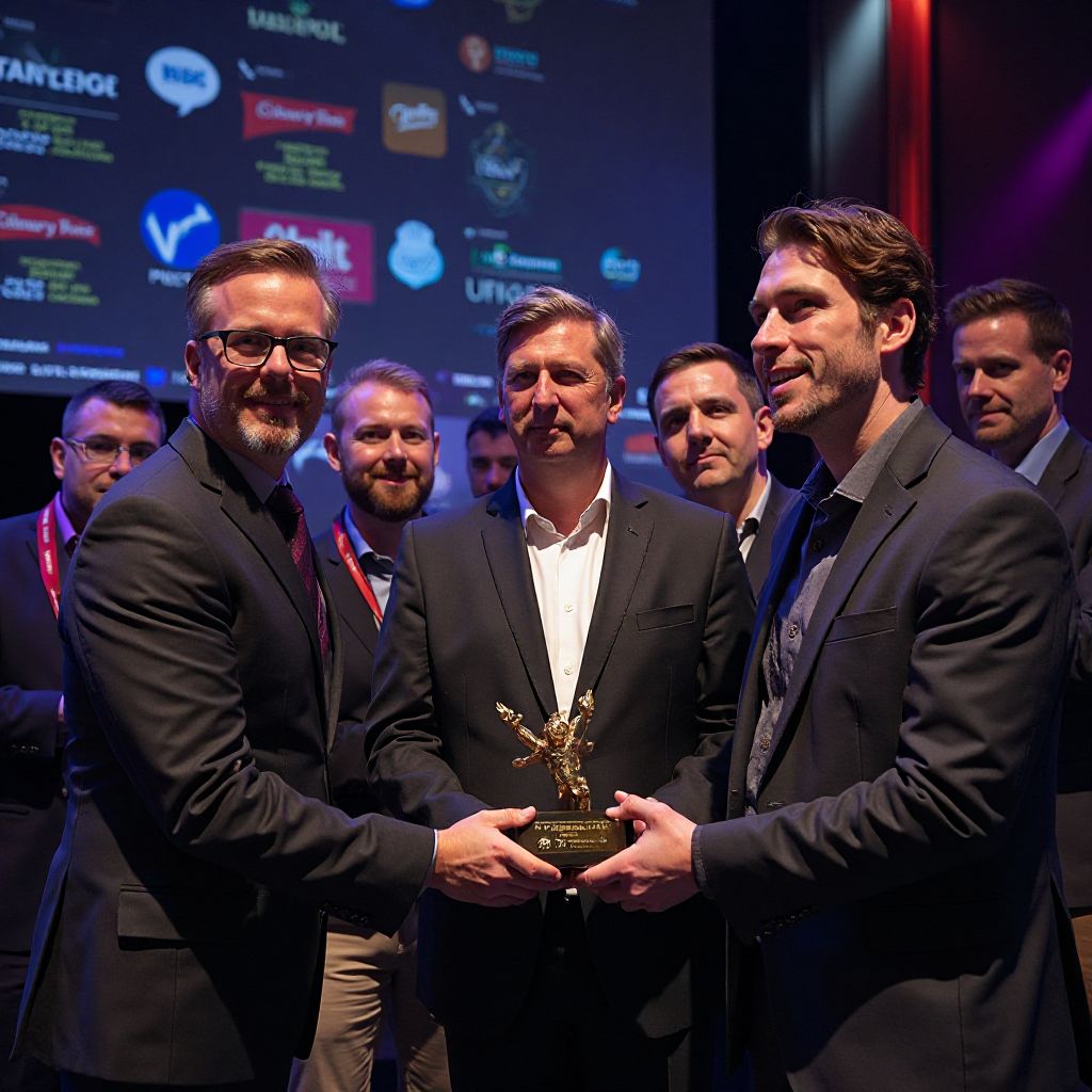 GameVerse award ceremony moment