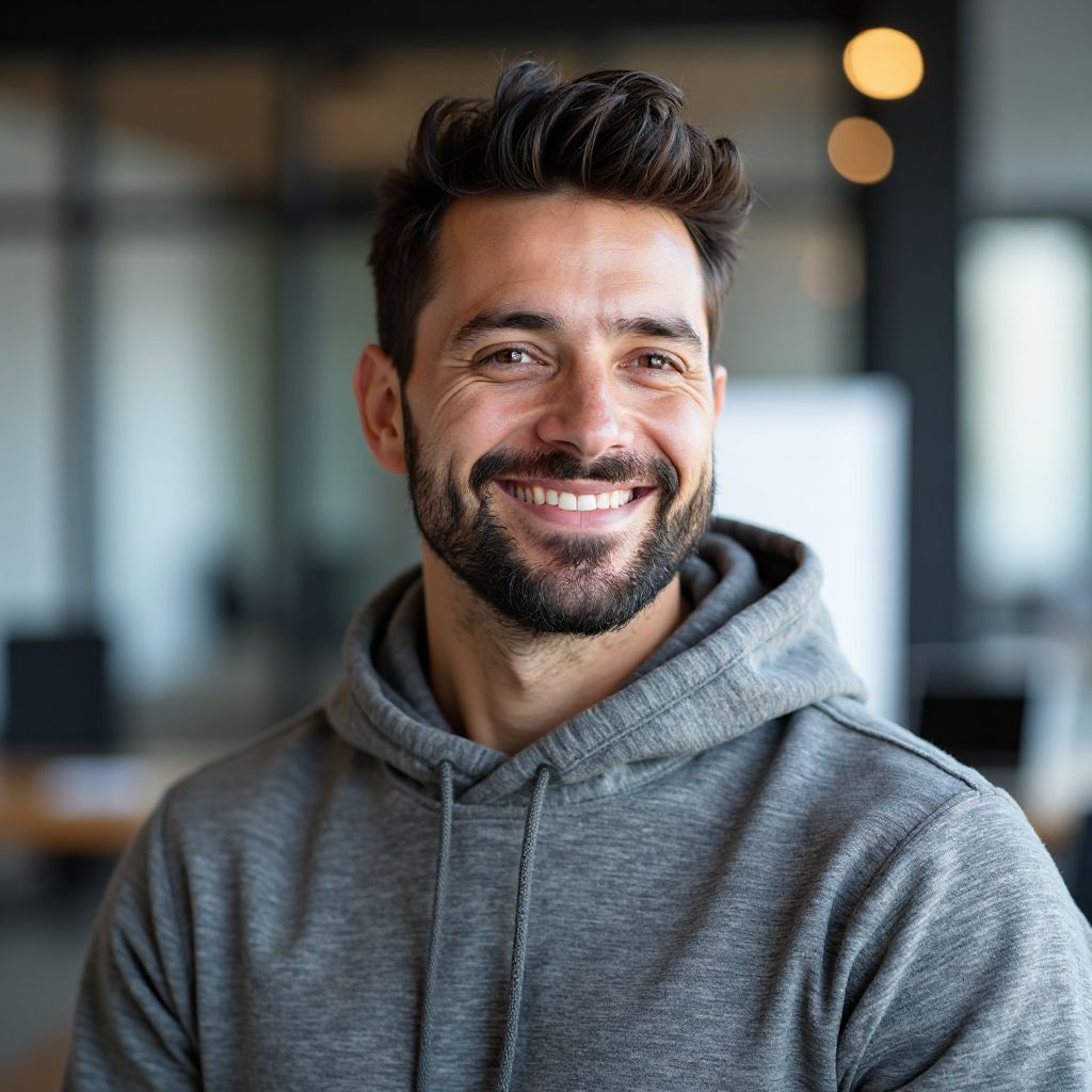 Portrait of Alex Thompson, Creative Director